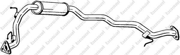 Глушитель HONDA Jazz (02-) средняя часть BOSAL 283-451 BOSAL