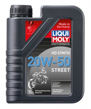 LiquiMoly 20W-50 Motorbike 4T (1L) синт.масло моторн.! д/мотоц. API SL, JASO MA2 3816 LIQUI MOLY