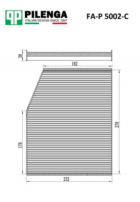 Фильтр салонный, угольный FORD TRANSIT c 2006 FA-P5002-C FAP5002C PILENGA