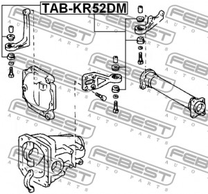 Подушка переднего дифференциала TAB-KR52DM FEBEST