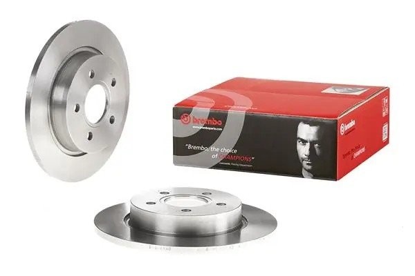 08.A725.10 диск тормозной задний!\ Ford Focus III 1.6-2.0 11> 08A72510 BREMBO