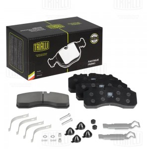 Колодки торм. диск. перед. с ремкмпл. Камаз, МАЗ, MB, MAN, DAF, Iveco, Scania (P PFT 029059 TRIALLI