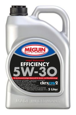 3194 Meguin Синт-ое мот.масло Megol Motorenoel Efficiency 5W-30 SN C2/C3 (5л) 3194 MEGUIN