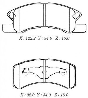 Замена на D6100H Колодки тормозные дисковые D6100 D6100 MK KASHIYAMA
