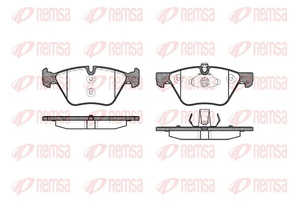 1052 00 колодки дисковые п.\ BMW E60 2.0i 03> 105200 REMSA
