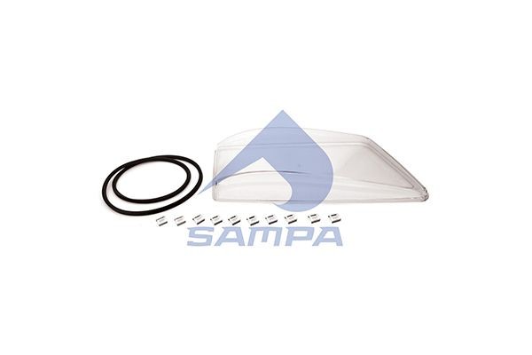 Стекло фары правое TGS/TGX 022350 SAMPA