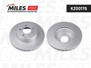 Диск тормозной (серия PRO с антикоррозионным покрытием) MERCEDES W204 180-200 07 K200176 MILES
