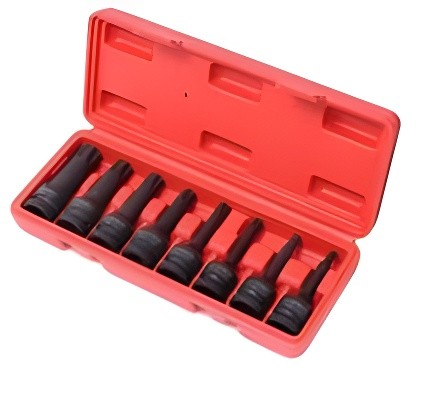 Набор бит-головок 1/2" TORX Т30-Т80 ударных 8 предметов в кейсе ROCKFORCE RF-4088MPB ROCK FORCE