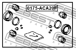Ремкомплект суппорта TOYOTA Rav 4 переднего FEBEST 0175-ACA20F FEBEST