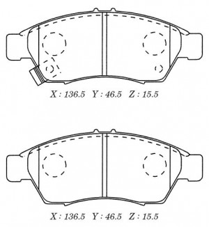 D9042M колодки дисковые п.!\ Suzuki Liana 1.3i/1.6i/1.6 &4WD 01> D9042M MK KASHIYAMA