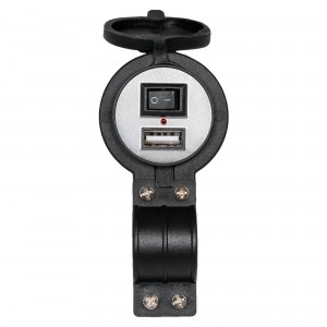 розетка USB! для мотоциклов с 1 портом (5В, 2.1А) (вкл/выкл)\ AEBJ206 AIRLINE