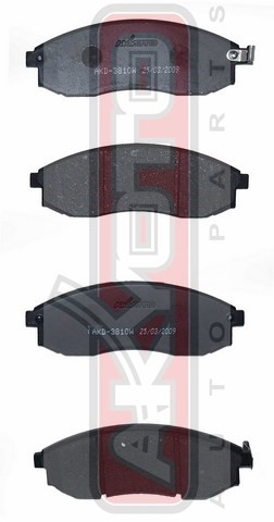 КОЛОДКИ ТОРМОЗНЫЕ ДИСКОВЫЕ ПЕРЕДНИЕ AKD3810 AKD-3810 AKYOTO