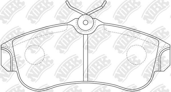 Колодки тормозные NISSAN Almera (00-06) передние (4шт.) NIBK PN2180 NIBK