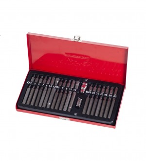 Набор бит 1/2" 3/8" Т20-55 H4-H12 М5-12 40 предмета в кейсе AV STEEL AV011040 AV STEEL