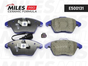 Колодки тормозные передние (Смесь CERAMIC серия PRO) AUDI A3/VOLKSWAGEN G5/PASSA E500131 MILES