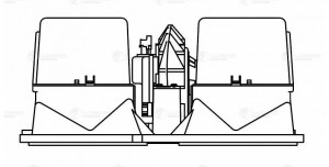Мотор отопителя SCANIA 4, P,R,T series (в сборе с крыльчаткой) LUZAR LFH 2705 LUZAR