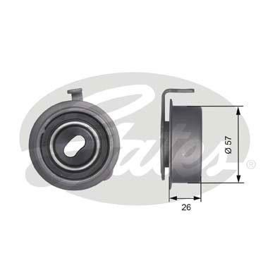 ролик натяжной ремня ГРМ! Hyundai Atos/Getz 1.0-1.2 98> T41241 GATES