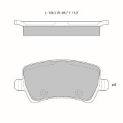 Колодки тормозные дисковые Avantech задние (противоскрипная пластина в компл.) AV160 AVANTECH