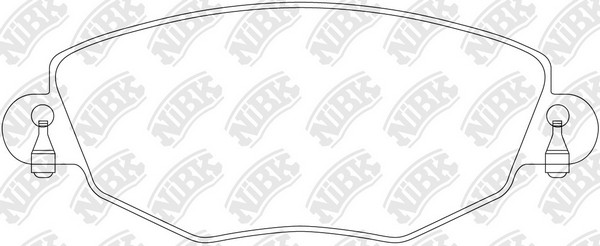Колодки тормозные FORD MONDEO 0007/JAGUAR X-TYPE 01 передние PN0159 PN0159 NIBK