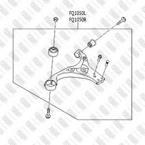Рычаг подвески передний нижний правый HYUNDAI Elantra/i30 06-KIA Cee'd 07- FQ105 FQ1050R FIXAR