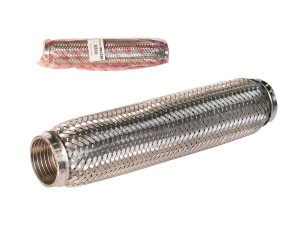 Гофра глушителя 50x320 в 3-ой оплетке interlock нержавеющая сталь GARDE G50320 GARDE