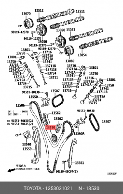 Звезда ГРМ 13530-31021 13530-31021 TOYOTA