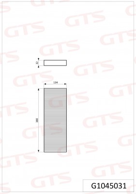 Фильтp салонный G1045031 GTS