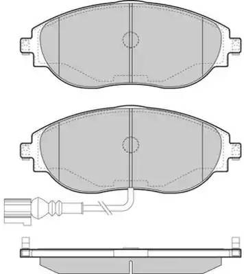 колодки дисковые передние!\ Seat Alhambra, VW Sharan 1.4/2.0TSi/2.0TDi 10> FBP1742 FREMAX