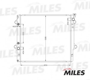 Радиатор (паяный) TOYOTA LAND CRUISER 120 2003- 4.0 ACRB052 ACRB052 MILES