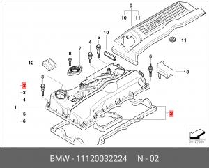 X3 E83 (2004>) 1.8L/2.0L 11120032224 BMW