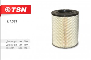 фильтр воздушный! D280 d150 H346  ЛИАЗ 5256/5292 91581 TSN