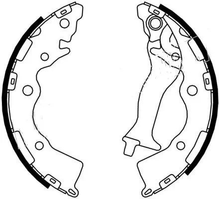 Колодки тормозные барабанные HYUNDAI ACCENT 1.4-1.6 05-/KIA RIO II 1.4-1.6 05- B BS11617 SB NAGAMOCHI
