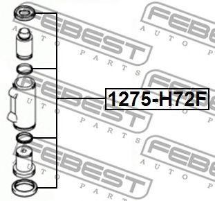 Ремкомплект суппорта 1275-H72F 1275-H72F FEBEST