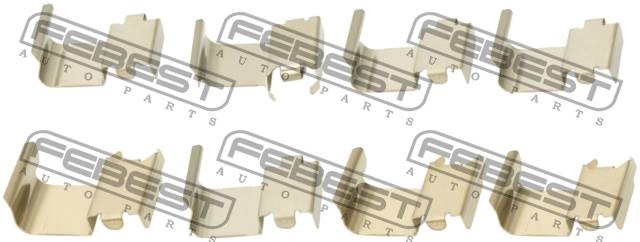 Монтажный комплект для дисковых колодок MITSUBISHI LANCER 2000-2009 0403-COLTF 0403-COLTF FEBEST