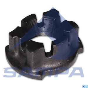 Гайка BPW ступицы корончатая (M52х2 H=52 SW80) SAMPA 070.034 SAMPA