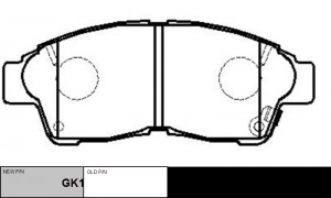 Колодки тормозные TOYOTA Corolla (97-01) передние (4шт.) CTR GK1015 CTR