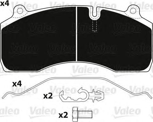 Колодки тормозные 29181 (HALDEX DB19) 882249 VALEO PHC