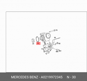 КОЛЬЦО УПЛОТНИТЕЛЬНОЕ 0219972345 A  0219972345 MERCEDES BENZ