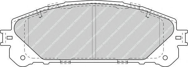 Колодки торм.пер. FDB4354 FERODO