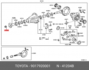 ГАЙКА 90179-20001 90179-20001 TOYOTA