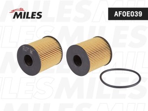 Фильтр масляный (вставка) FORD FOCUS/MONDEO/TRANSIT 2.0D-3.2D/PEUGEOT 206-407 1. AFOE039 MILES
