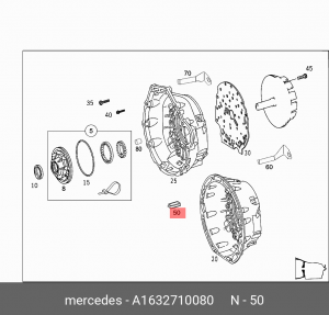 прокладка КПП!\ MB W163 3.2 98-05 A 163 271 00 80 MERCEDES BENZ