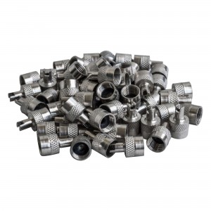 Колпачок камеры (хром, металл) с ключом (60 шт.) "AIRLINE" AVC-60-04 AIRLINE