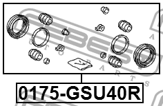 Ремкомплект задн суппорта TOYOTA HIGHLANDER U45/U48 4WD 2007-2013 0175-GSU40R 0175-GSU40R FEBEST