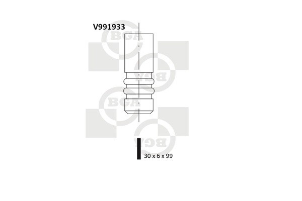 Впускной клапан V991933 V991933 BG AUTOMOTIVE