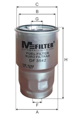 фильтр топливный!\ Mazda 323/626 98>, Toyota Corolla 2.0D/TD 00> DF3542 MFILTER AUTOMOTIVE FILTERS