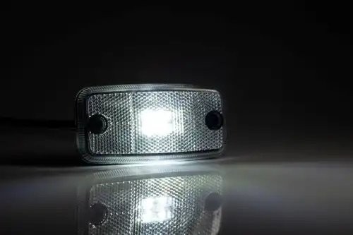 фонарь габаритный! LED, белый, 110х54, с проводом 0.5м\ FT019BLED FRISTOM