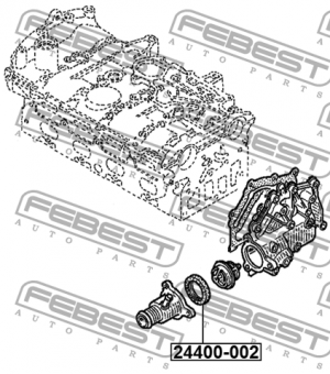 Кольцо уплонительное сист охл RENAULT LOGAN 24400-002 24400-002 FEBEST