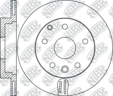 Диск тормозной LAND ROVER Range Rover задний (1шт.) NIBK RN1732 NIBK