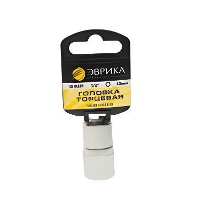 Головка торцевая 1/2" 15мм с держателем ЭВРИКА ER-91308H EVRIKA